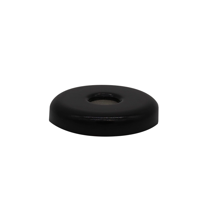 N45M Round Magnet Mount, 26lbs, 6.55mm Hole Size, Black.