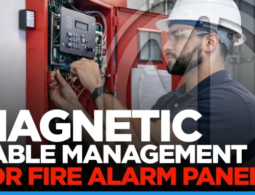 Magnetic Cable Management for Fire Alarm Panels