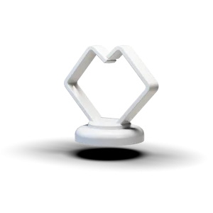 1" white magnetic cable holder