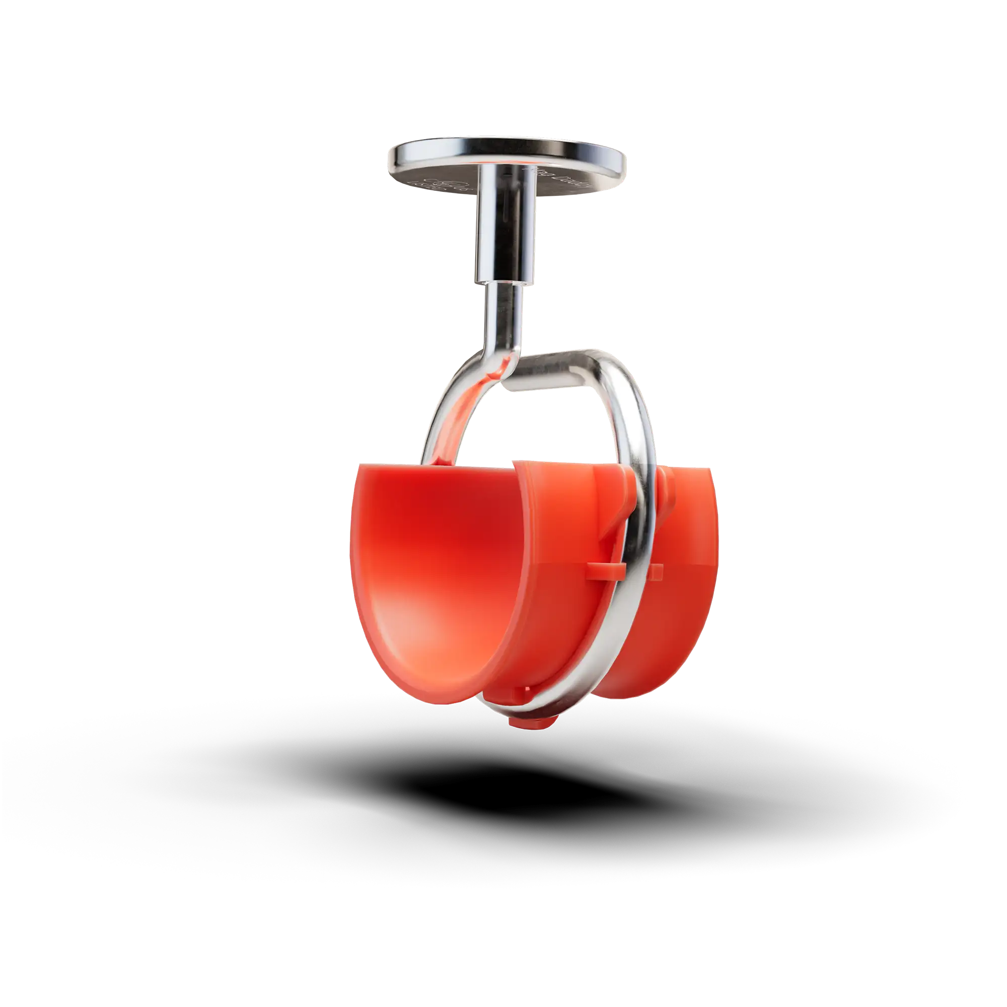 2" Magnetic Bridle Ring with Red Cable Saddle